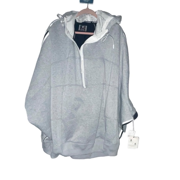 Free People Movement Salt Air Cocoon Hoodie Heather Grey Combo M/L NWT - Picture 6 of 10